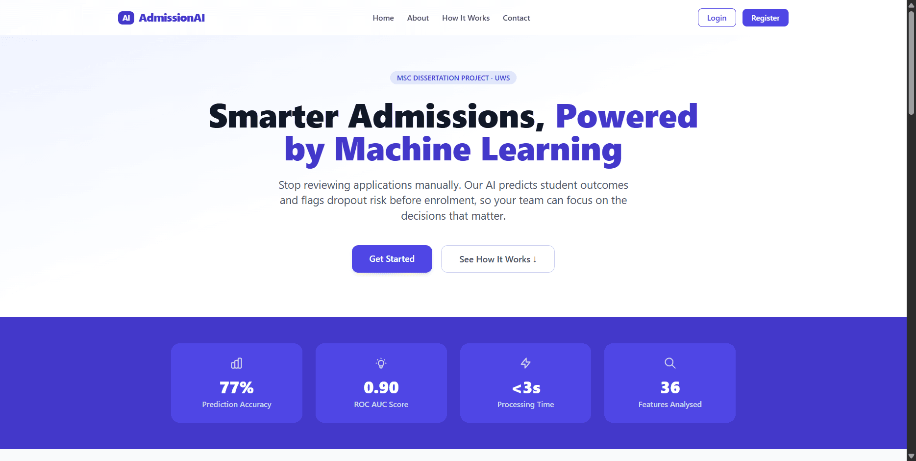 AdmissionAI: Machine Learning Powered Student Admission and Dropout Risk System