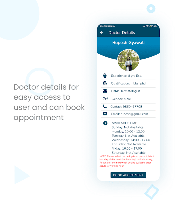 PatientCare – Hospital Management App screenshot 2